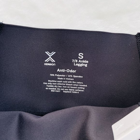 Xersion Womens Move High Rise 7/8 Ankle Leggings Sports Bra Set Anti Odor Small - Picture 7 of 9